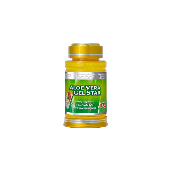 Aloe Vera gel v kapslích na podporu detoxikace, normální funkci střevního traktu a pěknou pleť